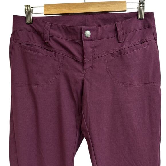 Athleta Deep Purple Dipper Low Rise Outdoor Hiking Cargo Pants Size 4 - Picture 2 of 10